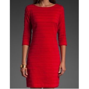 Trina Turk Fringe Detail 2 Layer Eyelet Dress